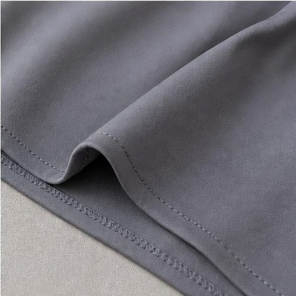 Gray Button Blouse - Picture 6 of 6